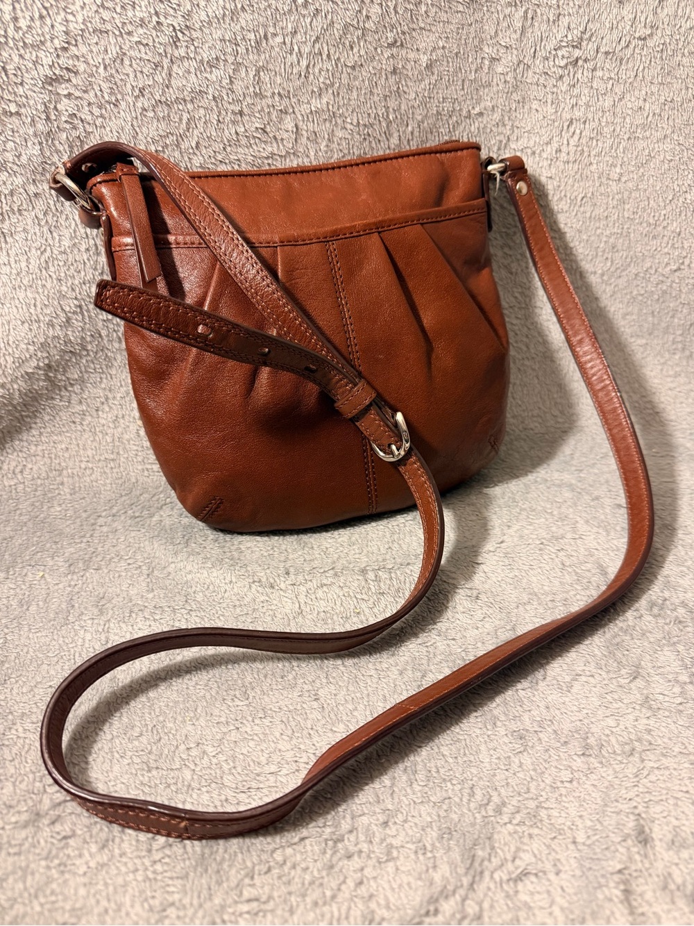 Coach Soho Pleated Leather Swingpack Crossbody Bag